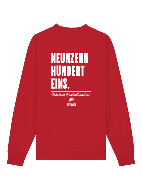 Neunzehn Hundert Eins Sweatshirt – Blockschrift trifft Blockgefühl