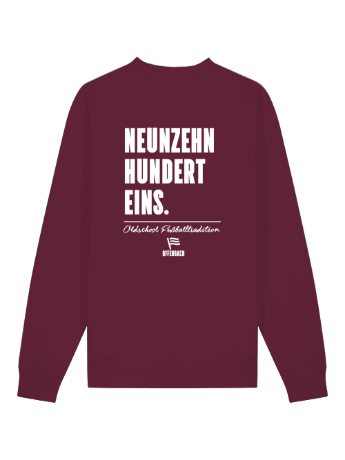 Neunzehn Hundert Eins Sweatshirt – Blockschrift trifft Blockgefühl